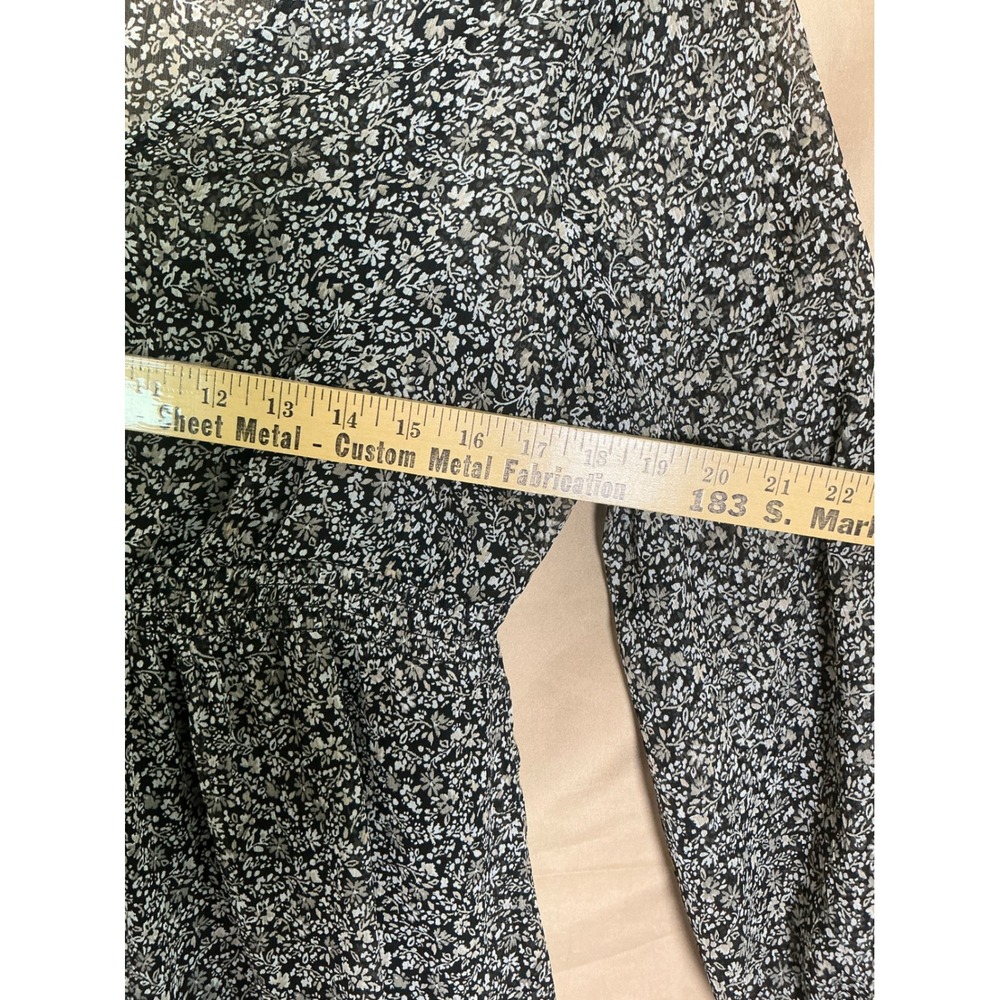 Motherhood Maternity Floral Dress Women Small Black Excellent Empire Waist Boho - Picture 6 of 12